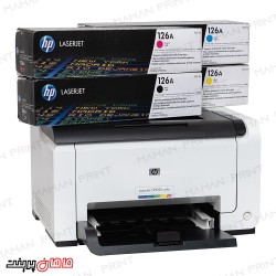 پرینتر لیزری رنگی وایرلس و شبکه دار تک کاره اچ پی مدل  HP LaserJet Pro CP1025NW